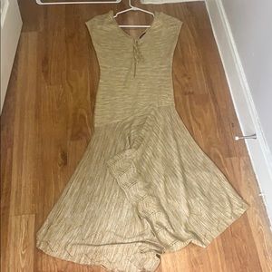 Gold long dress